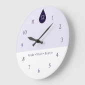 Calm Yoga Wall Clock ラージ壁時計 (傾斜)