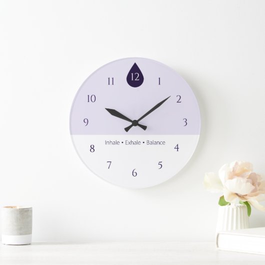 Calm Yoga Wall Clock ラージ壁時計 (ホーム)