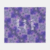 Calm Your Mindフリースブランケット フリースブランケット (正面(横))