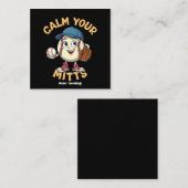 Calm Your Mitts 究極の野球ギア スクエア名刺 (正面/裏面)