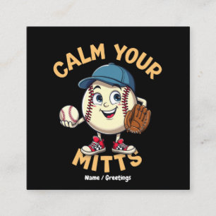 Calm Your Mitts 究極の野球ギア スクエア名刺