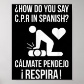 Calmate Y RespiraでC.p.rとスペインの言う方法 ポスター (正面)
