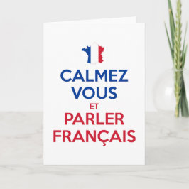 Calmez Vous et Parler Français カード