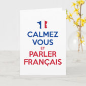 Calmez Vous et Parler Français カード (黄色い花)