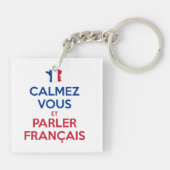 Calmez Vous et Parler Français キーホルダー (裏面)