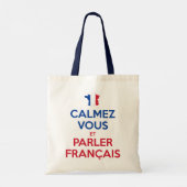 Calmez Vous et Parler Français トートバッグ (裏面)