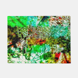 Calming abstract doormat,Beautify mild yellow art ドアマット