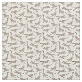 Calming cheetah leopard neutral warm beige cream ファブリック (見本)