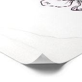 Calming Floral & Leaf Wall Art – Gift for New Home ポスター (角)