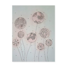 Calming Garden Spheres Mixed Media
