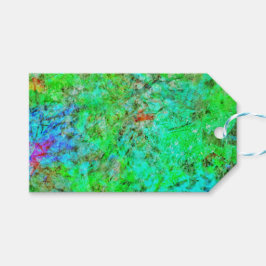 Calming green abstract gift tag,Dazzling lit green ギフトタグ