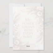 Calming Labor Wave Affirmation Art シーズンカード (裏面)