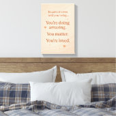 Calming Self Motivater - Heartwarming Canvas Print キャンバスプリント (インサイチュ (寝室))