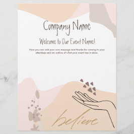 Calming Shapesハンドやる気を起こさせるイベントへようこそ レターヘッド