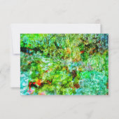 Calming yellow abstract invitation,Yellow abstract 招待状 (正面)