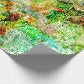 Calming yellow abstract Wrapping Paper,Calming  ラッピングペーパー (角)