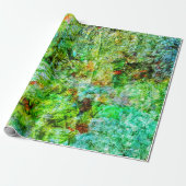 Calming yellow abstract Wrapping Paper,Relaxed art ラッピングペーパー (アンロールド)