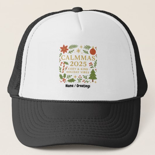 Calmmas 2025 あたたかなクリスマスの雰囲気 キャップ (正面)