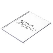 'Calon lan'ウェールズ語引用文ノート ノートブック (左側)