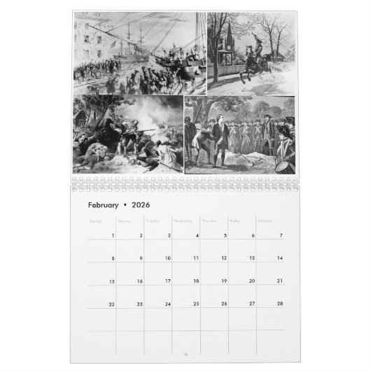 Calpeper®のアメリカの愛国者のカレンダー カレンダー (2月 2026)