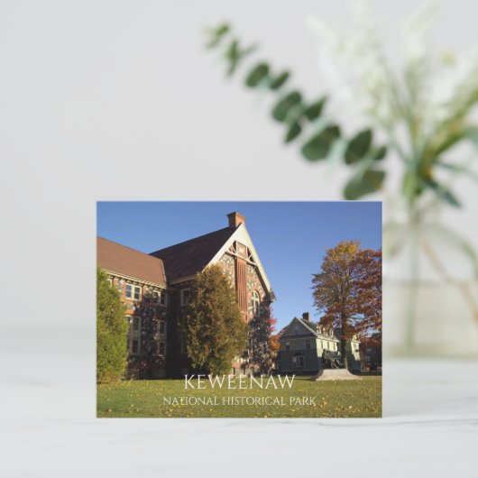 Calumet & Hecla Mining Co. Library, Keweenaw NHP ポストカード (スタンド正面)