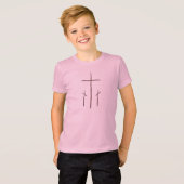 Calvaryの3つの十字 Tシャツ (正面フル)