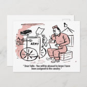 Calvary、陸軍ユーモア、ヴィンテージに割り当ておもしろいる ポストカード (正面/裏面)