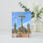 Calvary Sculpture, Charles Bridge, Prague ポストカード (スタンド正面)