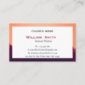 Calvary Sunset Pastoral Business Card 名刺 (裏面)