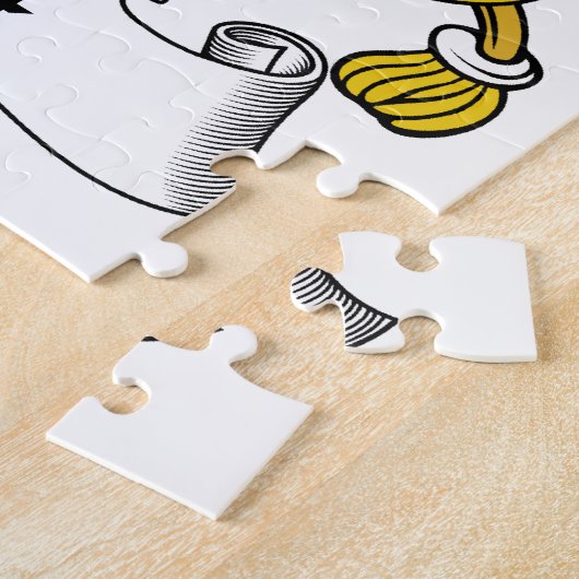 Calvertの家紋 ジグソーパズル (側面)