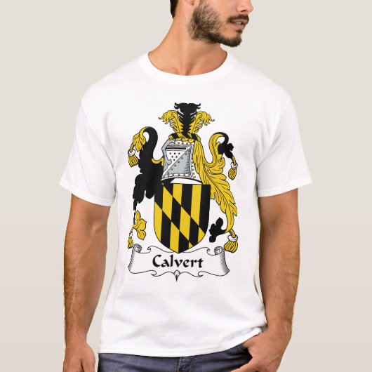 Calvertの家紋 Tシャツ (正面)
