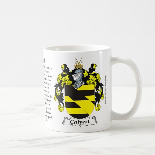 Calvert、起源、意味および頂上 コーヒーマグカップ (右)