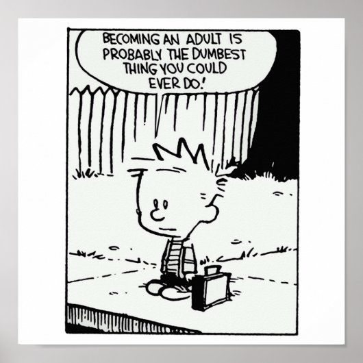 calvin大人になることは ポスター (正面)