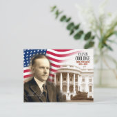 Calvin Coolidge – 第30期米国大統領 ポストカード (スタンド正面)