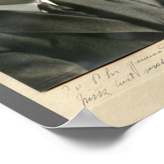 Calvin Coolidge 8x10 signed ポスター (角)