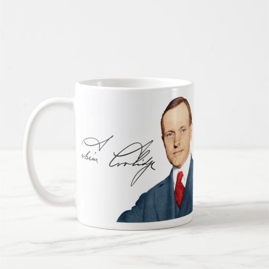Calvin Coolidge Mug #15 コーヒーマグカップ (左)