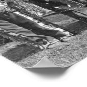 Calvin Coolidge with Osageインディアン写真 ポスター (角)