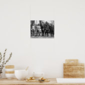 Calvin Coolidge with Osageインディアン写真 ポスター (キッチン)