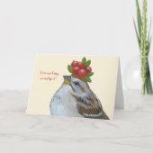 Calvin the American tree sparrow card カード (正面)