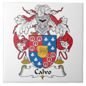 Calvoの家紋 タイル (正面)