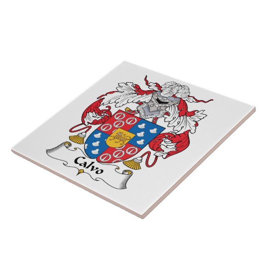 Calvoの家紋 タイル (側面)