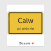 Calw Aufkleber Sticker Autoaufkleber シール (シート)