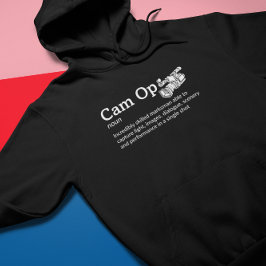 Cam Op定義ダークモード – カメラチーム パーカ