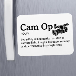 Cam Op Definition – カメラスクワッド3" x 4"フレックス マグネット