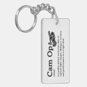 Cam Op Definition – フィルムおもしろいクルー キーホルダー (正面左)