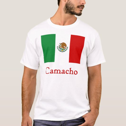 Camachoのメキシコ旗 Tシャツ (正面)