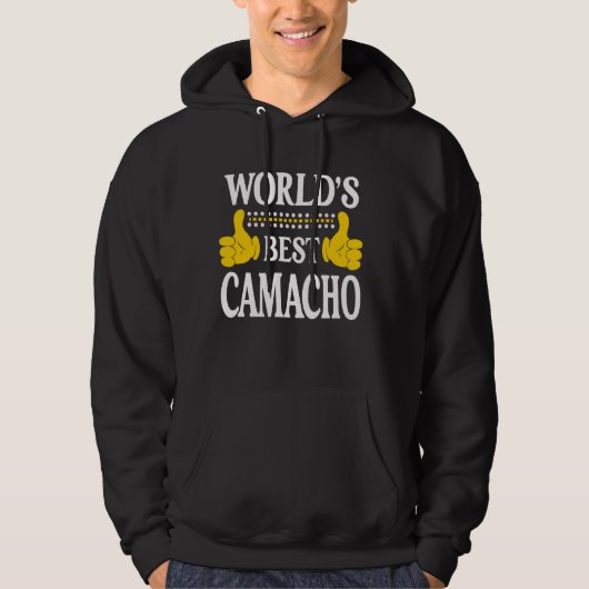 Camacho Surname Team家族ラストネームワールド最高のズ パーカ (正面)