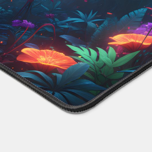 Camälion in Neonfarben デスクマット (コーナー)