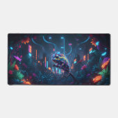 Camälion in Neonfarben デスクマット (正面)