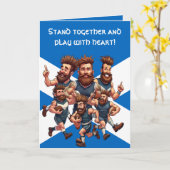 Camaraderie Of A Raucous Rugby Squad カード (黄色い花)